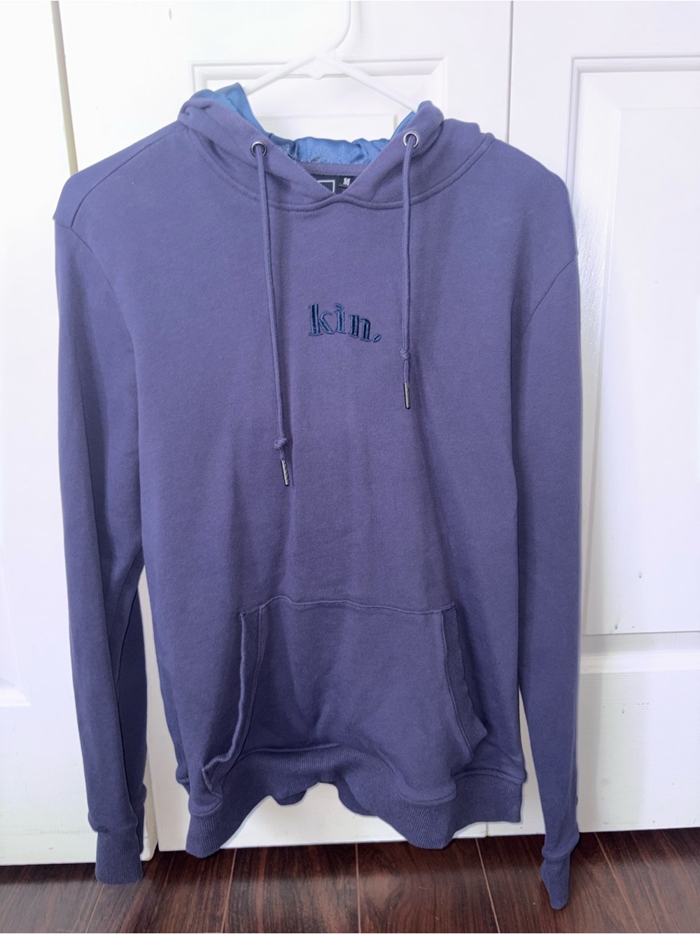 KIN “Keep It Natural” Satin‑Lined Hoodie – Men’s Medium